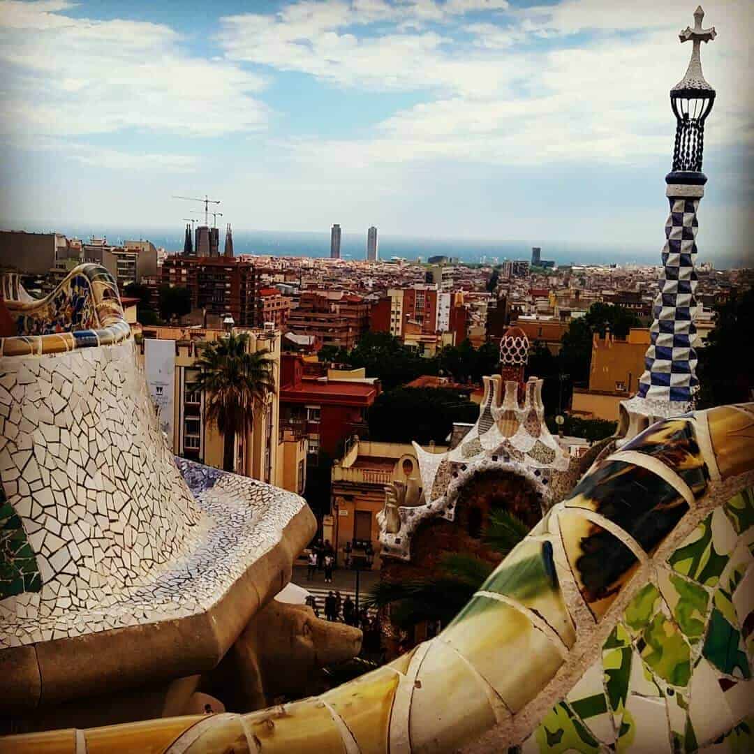 Parque Guell, obra de Gaudí en Barcelona