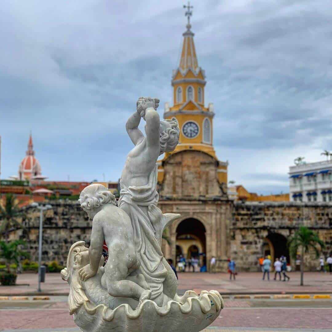 Plaza de la Aduana, en el casco histórico de Cartagena