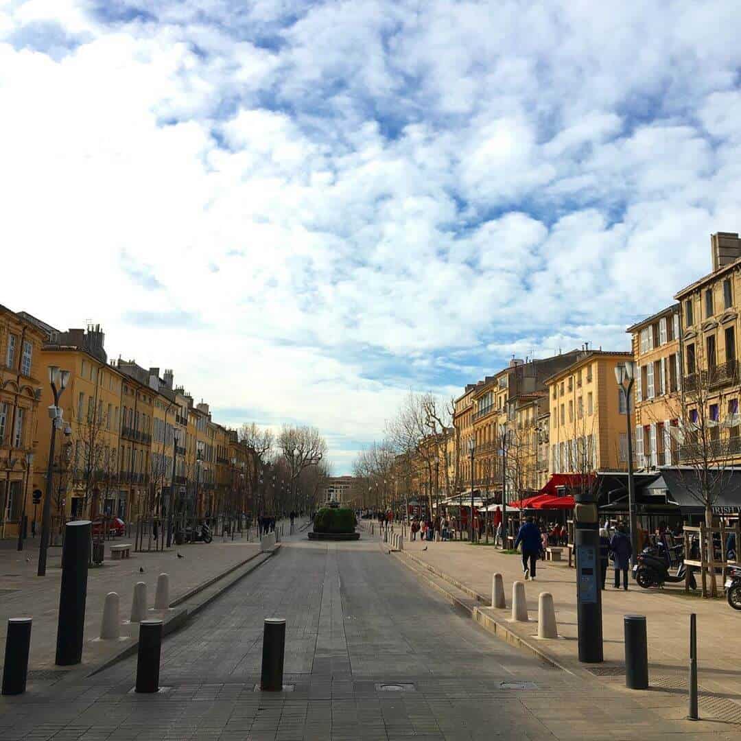 Cours Mirabau, la calle más famosa de Aix-en-Provence