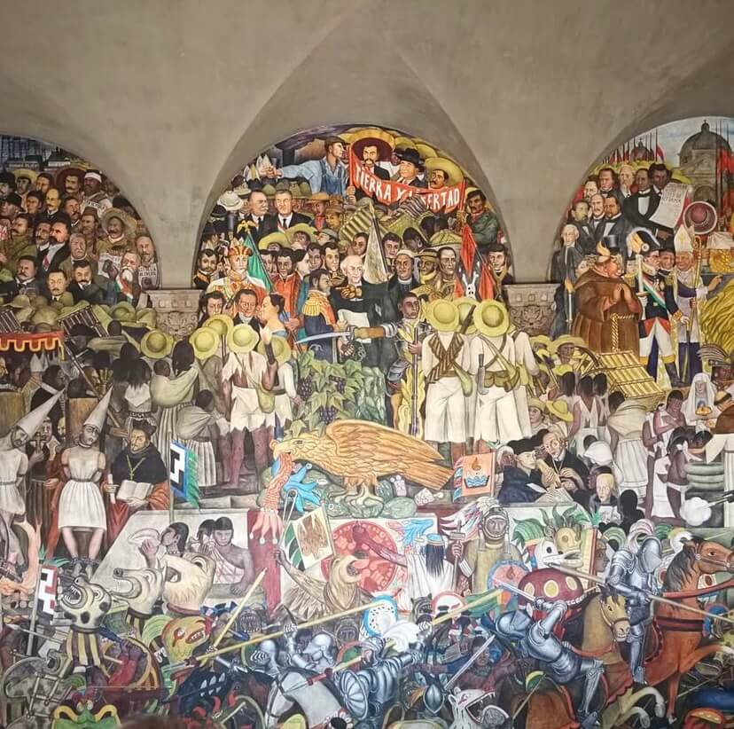 Qué ver en el casco histórico de México: murales de Diego Rivera