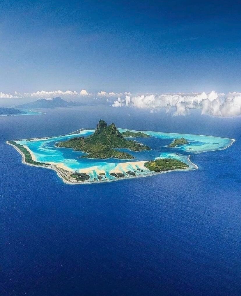 Vista aérea de Bora Bora