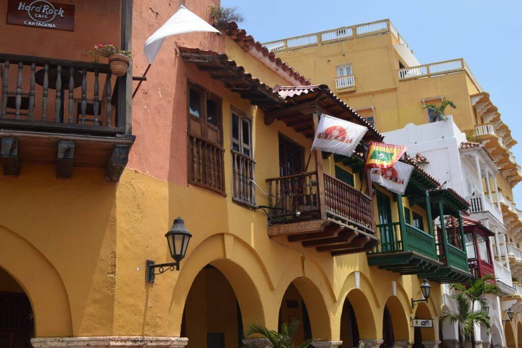 Los famosos balcones de Cartagena