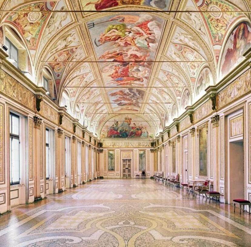 Galerías del Palacio Ducal, en Mantua