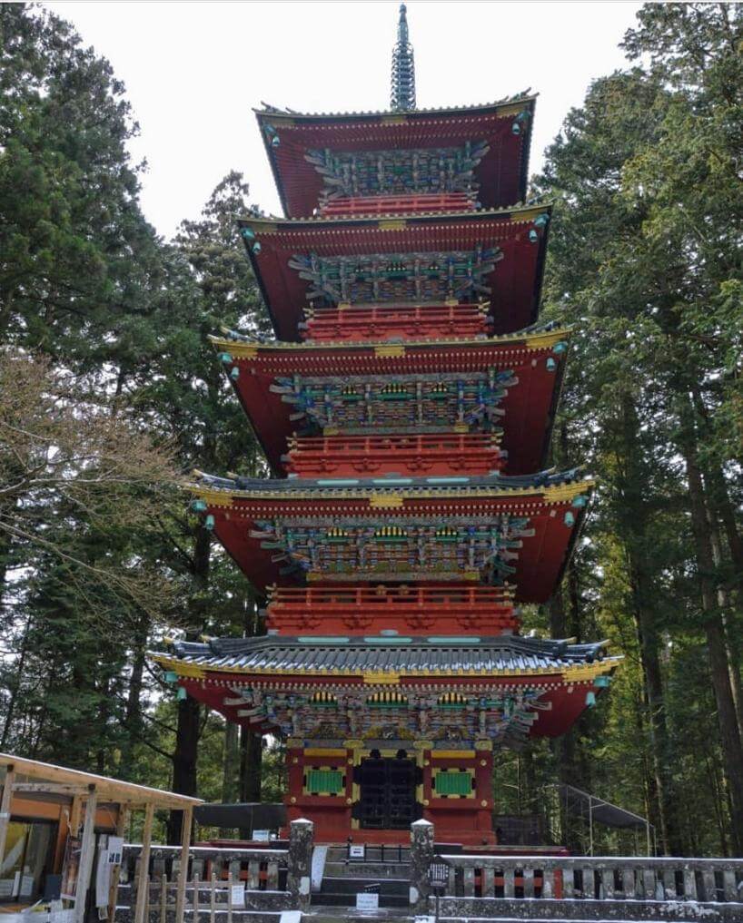 Pagoda Gojunoto en el Santuario Toshogu en Nikko, Japón