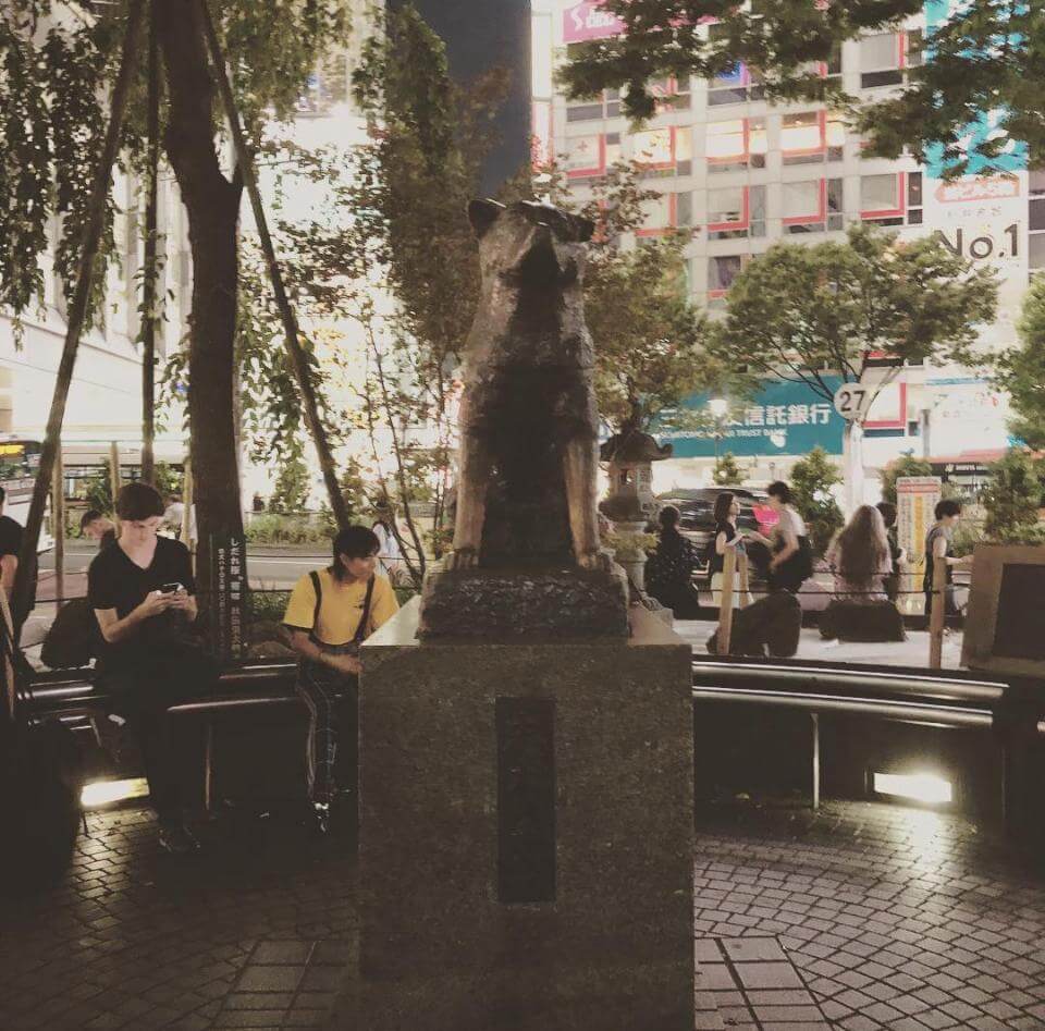 Estatua del perro Hachiko en Shibuya