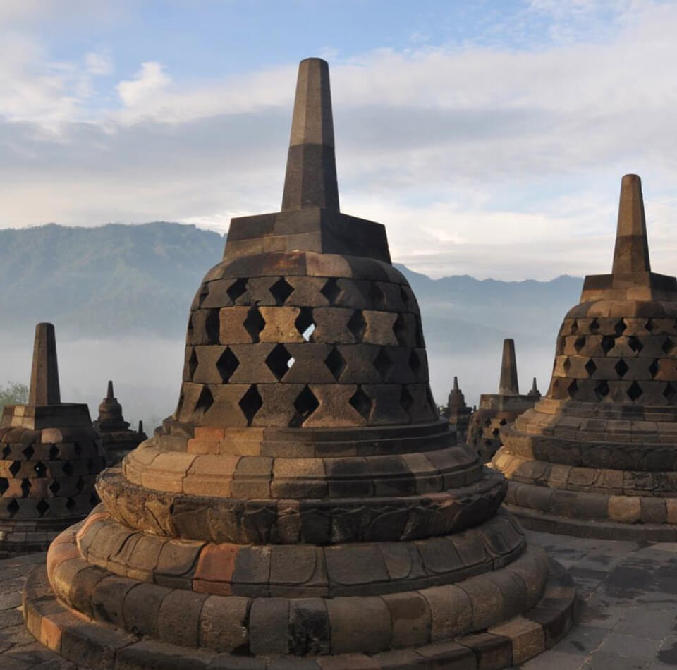 Estupas del Templo de Borobudur