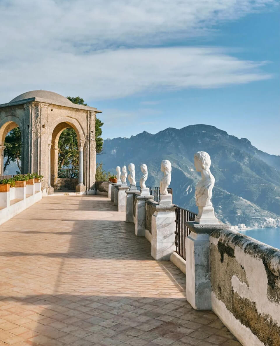 Villa Cimbrone en Ravello, Costa Amalfitana