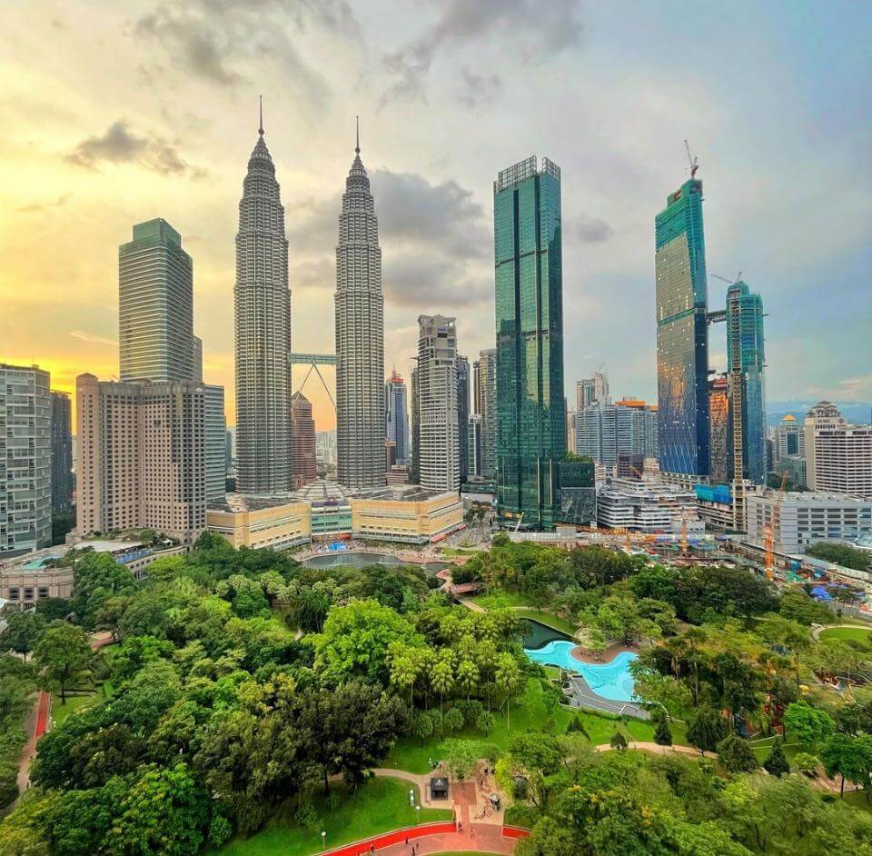 Kuala Lumpur y las Torres Petronas, en Malasia