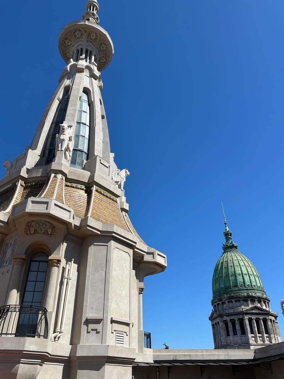 Terraza con las cúpulas