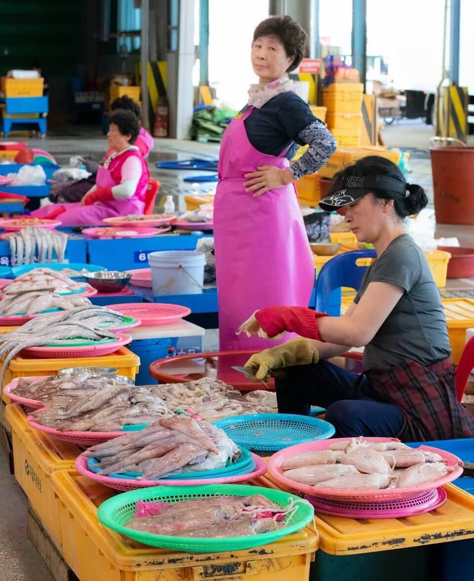 Mercado de pescado Jagalchi, Busan
