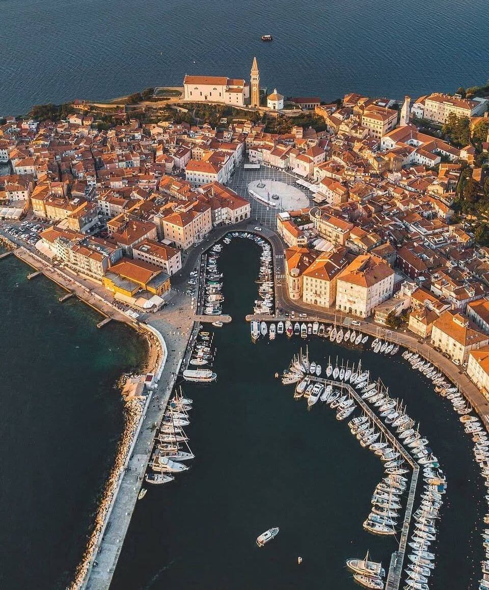 Piran, sobre el Adriático en Eslovenia